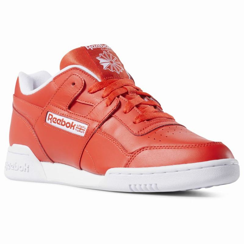 Reebok Workout Plus Tenisky Panske - Červené/Biele XY2619BV